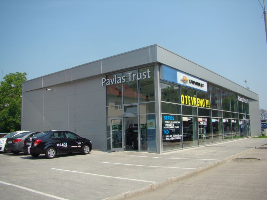Montovaná hala pro Autosalon Chevrolet